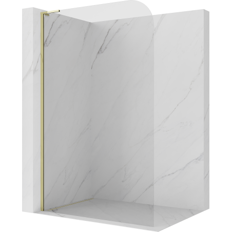 Mexen Kioto-P L ścianka prysznicowa Walk-in 120 x 200 cm, transparent 8 mm, złota - 800-120-103-50-00-P