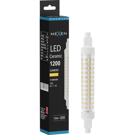 Mexen Vega żarówka LED R7S, 10W, Ciepła - 3000K, 1200 lm - L126-R7S-1030-02