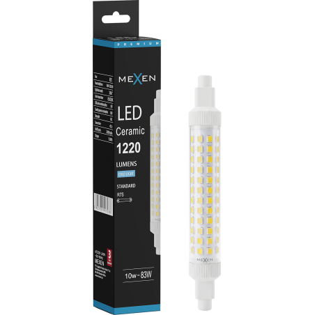 Mexen Vega żarówka LED R7S, 10W, Zimna - 6500K, 1220 lm - L126-R7S-1065-02