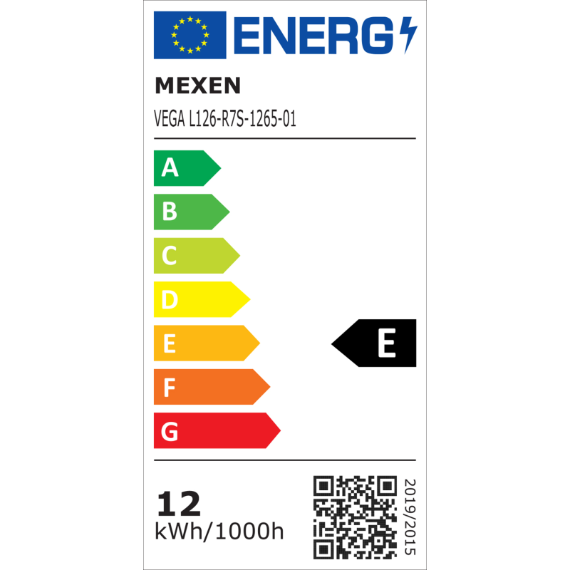 Mexen Vega LED-lampa R7S, 12W, Kall - 6500K, 1550 lm - L126-R7S-1265-01