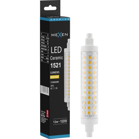 Mexen Vega żarówka LED R7S, 12W, Ciepła - 3000K, 1521 lm - L126-R7S-1230-02