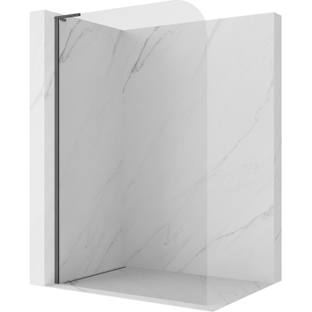 Mexen Kioto-P L ścianka prysznicowa Walk-in 70 x 200 cm, transparent 8 mm, gun gray szczotkowany - 800-070-103-66-00-P