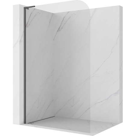 Mexen Kioto-P L ścianka prysznicowa Walk-in 80 x 200 cm, transparent 8 mm, gun gray szczotkowany - 800-080-103-66-00-P