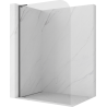 Mexen Kioto-P L ścianka prysznicowa Walk-in 90 x 200 cm, transparent 8 mm, gun gray szczotkowany - 800-090-103-66-00-P