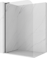 Mexen Kioto-P L ścianka prysznicowa Walk-in 90 x 200 cm, transparent 8 mm, gun gray szczotkowany - 800-090-103-66-00-P