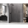 Mexen Kioto-P L tuš stena Walk-in 80 x 200 cm, prozorna 8 mm, črna - 800-080-103-70-00-P