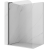 Mexen Kioto-P L ścianka prysznicowa Walk-in 100 x 200 cm, transparent 8 mm, czarna - 800-100-103-70-00-P