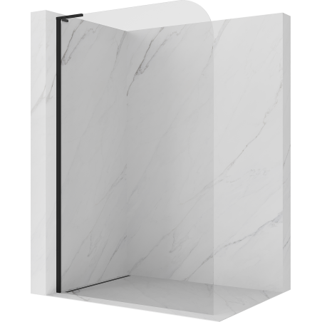 Mexen Kioto-P L tuš stena Walk-in 120 x 200 cm, prozorna 8 mm, črna - 800-120-103-70-00-P