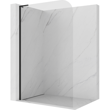 Mexen Kioto-P L ścianka prysznicowa Walk-in 120 x 200 cm, transparent 8 mm, czarna - 800-120-103-70-00-P