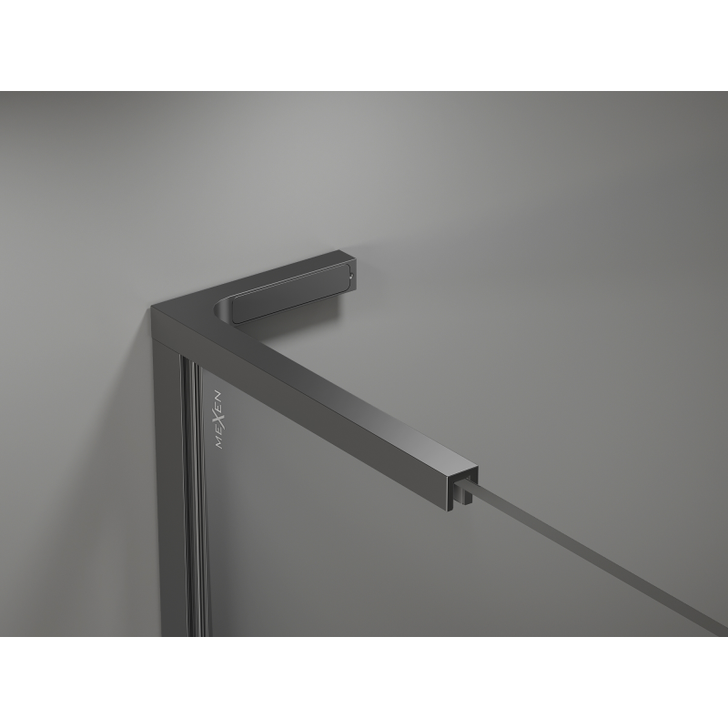 Mexen Kioto-P L ścianka prysznicowa Walk-in 70 x 200 cm, transparent 8 mm, gun metal - 800-070-103-95-00-P