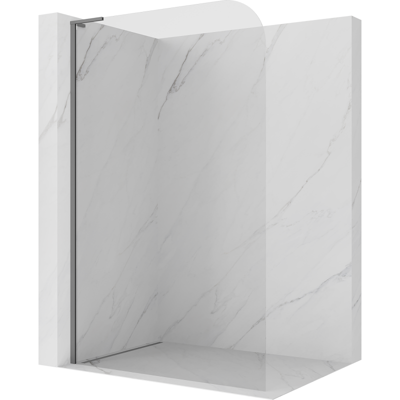 Mexen Kioto-P L ścianka prysznicowa Walk-in 110 x 200 cm, transparent 8 mm, gun metal - 800-110-103-95-00-P