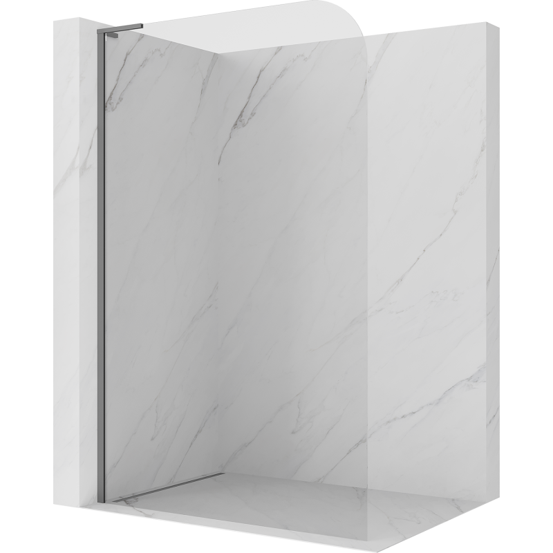 Mexen Kioto-P L ścianka prysznicowa Walk-in 120 x 200 cm, transparent 8 mm, gun metal - 800-120-103-95-00-P