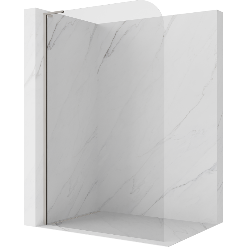 Mexen Kioto-P L prha za prho Walk-in 100 x 200 cm, prosojna 8 mm, brušen nikel - 800-100-103-97-00-P