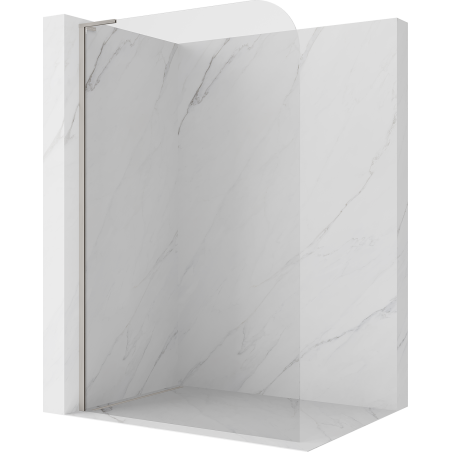 Mexen Kioto-P L painel de duche Walk-in 100 x 200 cm, transparente 8 mm, níquel escovado - 800-100-103-97-00-P