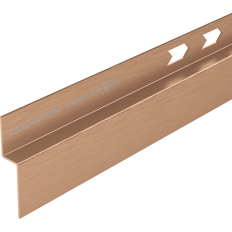 Mexen Line-B etusuihkulista 130 cm, harjattu kupari - 186503130U