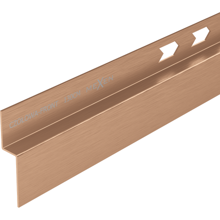 Mexen Line-B Duschablaufrinne frontal 130 cm, gebürstetes Kupfer - 186503130U