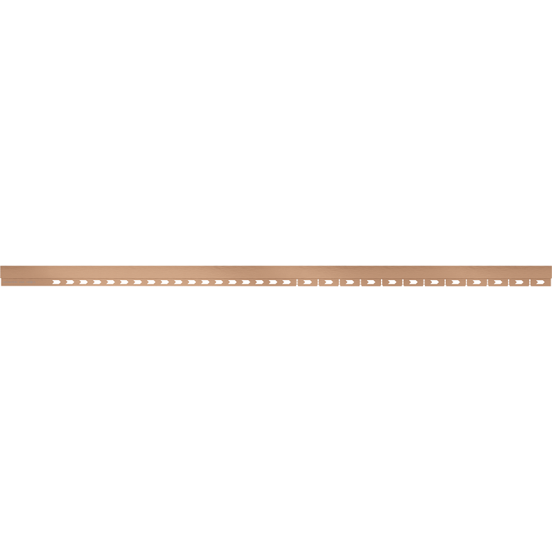 Mexen Line-B μπροστινή λωρίδα ντους 130 cm, βουρτσισμένος χαλκός - 186503130U