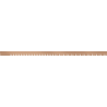 Mexen Line-B frontlist för duschbricka 130 cm, borstad koppar - 186503130U
