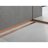 Mexen Line-B μπροστινή λωρίδα ντους 130 cm, βουρτσισμένος χαλκός - 186503130U