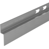 Mexen Line-B listwa brodzikowa czołowa 130 cm, gun gray szczotkowany - 186603130U