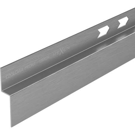 Mexen Line-B Duschrinne Frontleiste 180 cm, gebürstetes Gun Gray - 186603180U