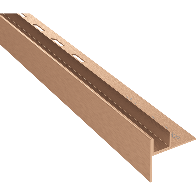 Mexen Line-B listello per vetro 120 cm sinistra, rame spazzolato - 186504120L