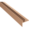 Mexen Line-B aflooplijst voor glas 120 cm links, geborsteld koper - 186504120L
