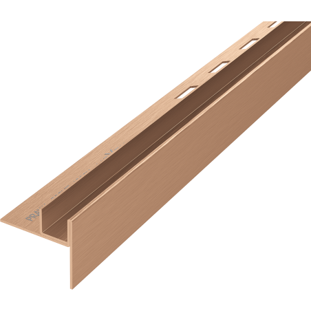 Mexen Line-B Abschlussprofil für Glas 120 cm rechts, gebürstetes Kupfer - 186504120R