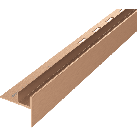 Mexen Line-B listwa spadkowa do szkła 120 cm prawa, miedź szczotkowana - 186504120R