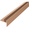 Mexen Line-B Abschlussprofil für Glas 120 cm rechts, gebürstetes Kupfer - 186504120R