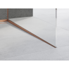 Mexen Line-B Abschlussprofil für Glas 120 cm rechts, gebürstetes Kupfer - 186504120R