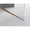 Mexen Line-B λωρίδα κλίσης για γυαλί 120 cm δεξιά, βουρτσισμένο χαλκό - 186504120R