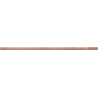 Mexen Line-B προφίλ για γυαλί 120 cm αριστερό, βουρτσισμένο χαλκό - 186504120L