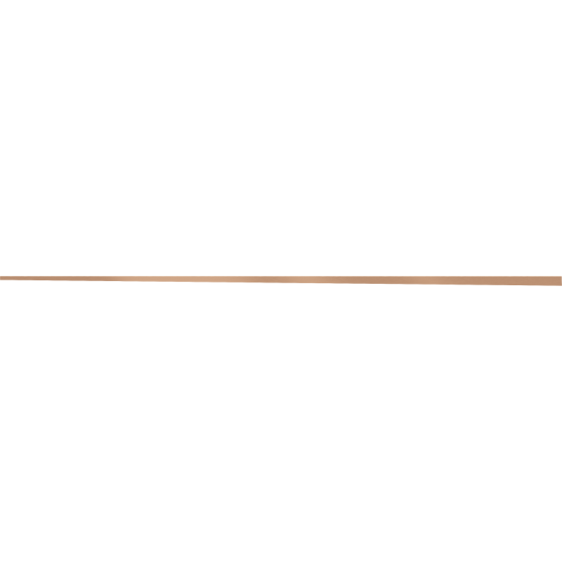 Mexen Line-B Gefälleleiste für Glas 180 cm rechts, gebürstetes Kupfer - 186504180R
