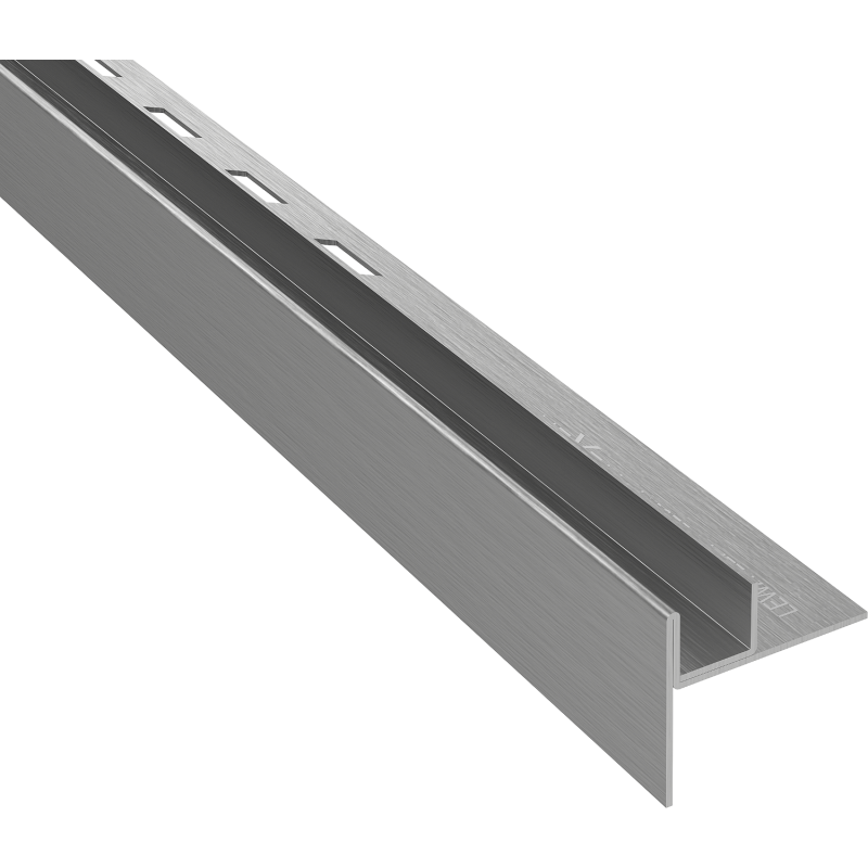 Mexen Line-B Gefälleleiste für Glas 120 cm links, gun grau gebürstet - 186604120L