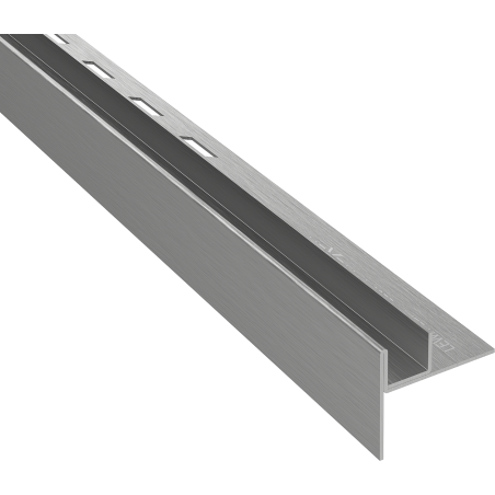 Mexen Line-B lutninglist för glas 120 cm vänster, borstad gun grå - 186604120L