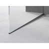 Mexen Line-B Gefälleleiste für Glas 120 cm links, gun grau gebürstet - 186604120L