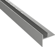 Mexen Line-B listwa spadkowa do szkła 180 cm lewa, gun gray szczotkowany - 186604180L
