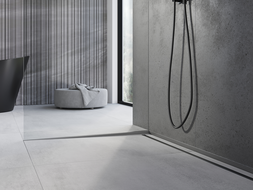 Mexen Line-B μπάρα υποδοχής για γυαλί 180 cm αριστερά, gun gray βουρτσισμένο