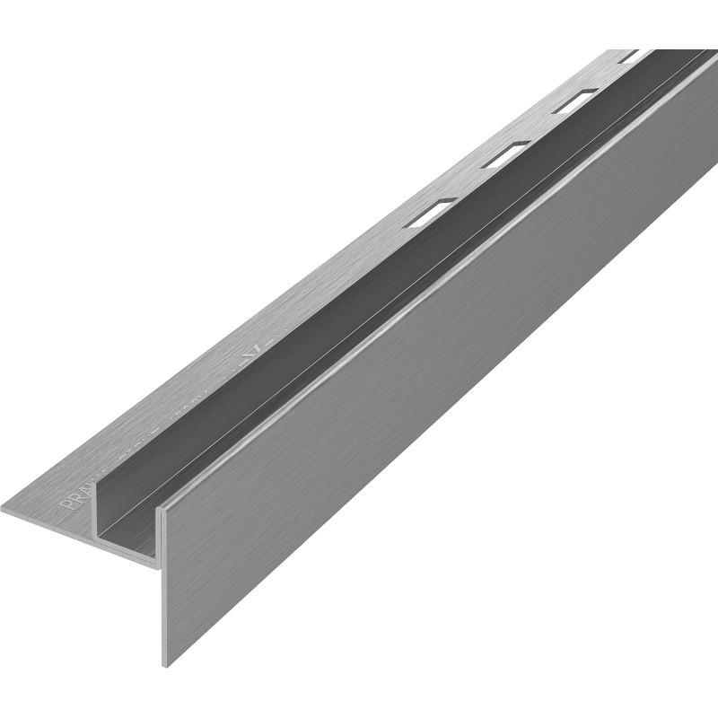 Mexen Line-B Gefälleleiste für Glas 120 cm rechts, gebürstetes Gun Gray - 186604120R