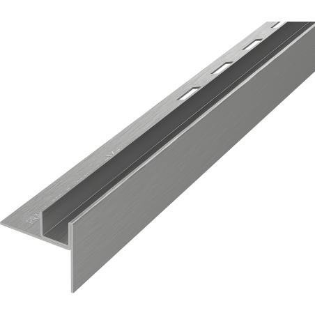 Mexen Line-B fallprofil för glas 120 cm höger, borstad gun gray - 186604120R