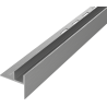 Mexen Line-B listwa spadkowa do szkła 120 cm prawa, gun gray szczotkowany - 186604120R