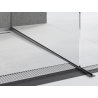 Mexen Line-B listón de pendiente para vidrio 120 cm derecho, gris arma cepillado - 186604120R