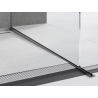 Mexen Line-B listwa spadkowa do szkła 180 cm prawa, gun gray szczotkowany - 186604180R