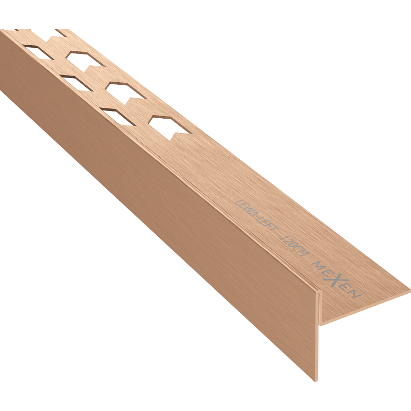 Mexen Line-B 120 cm jalkalista vasen, harjattu kupari - 186501120L