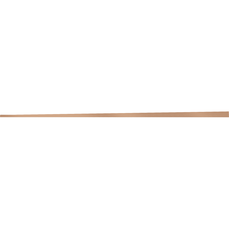Mexen Line-B πλαϊνή λωρίδα πατώματος 120 cm αριστερή, βουρτσισμένος χαλκός