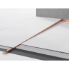 Mexen Line-B 180 cm lattiaviemärilista vasen, harjattu kupari - 186501180L