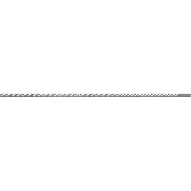 Mexen Line-B listwa spadkowa podłogowa 180 cm lewa, gun gray szczotkowany - 186601180L