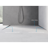 Mexen Line-B listwa inclinata da pavimento 180 cm sinistra, grigio fucile spazzolato - 186601180L