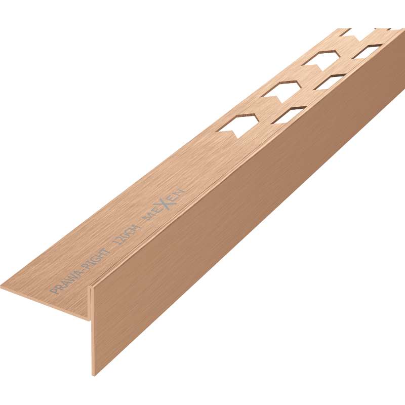 Mexen Line-B lattian vino lista 120 cm oikea, harjattu kupari - 186501120R